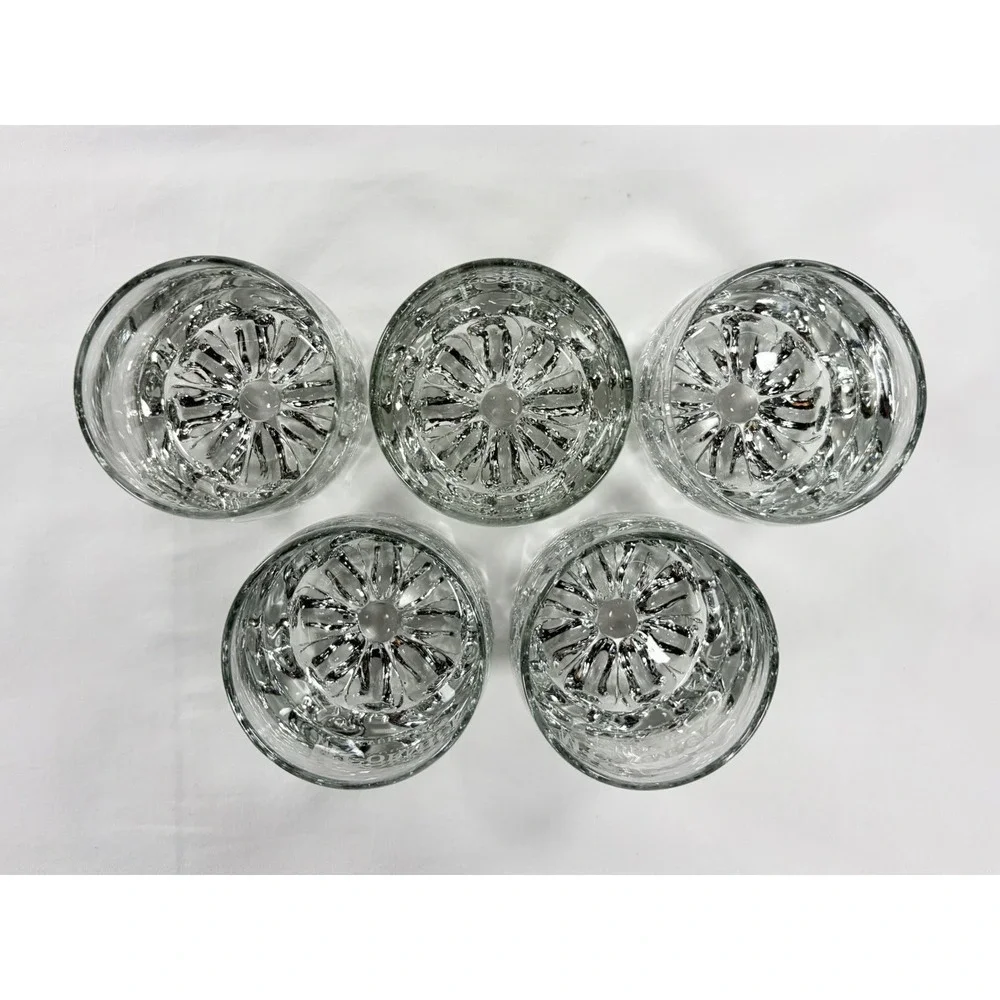 Set of 5 Vintage McCormick's Imported Irish‎ Whiskey Rocks Glasses Bubble Base